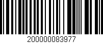 Código de barras (EAN, GTIN, SKU, ISBN): '200000083977'