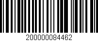 Código de barras (EAN, GTIN, SKU, ISBN): '200000084462'