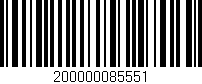 Código de barras (EAN, GTIN, SKU, ISBN): '200000085551'