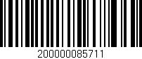 Código de barras (EAN, GTIN, SKU, ISBN): '200000085711'