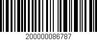 Código de barras (EAN, GTIN, SKU, ISBN): '200000086787'