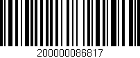 Código de barras (EAN, GTIN, SKU, ISBN): '200000086817'