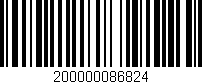 Código de barras (EAN, GTIN, SKU, ISBN): '200000086824'