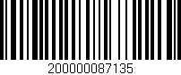 Código de barras (EAN, GTIN, SKU, ISBN): '200000087135'