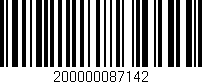 Código de barras (EAN, GTIN, SKU, ISBN): '200000087142'