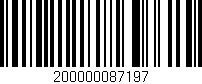 Código de barras (EAN, GTIN, SKU, ISBN): '200000087197'