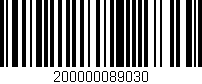 Código de barras (EAN, GTIN, SKU, ISBN): '200000089030'