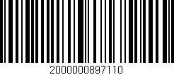 Código de barras (EAN, GTIN, SKU, ISBN): '2000000897110'