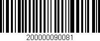 Código de barras (EAN, GTIN, SKU, ISBN): '200000090081'