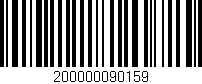Código de barras (EAN, GTIN, SKU, ISBN): '200000090159'