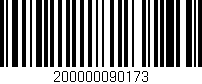 Código de barras (EAN, GTIN, SKU, ISBN): '200000090173'