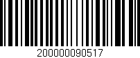 Código de barras (EAN, GTIN, SKU, ISBN): '200000090517'