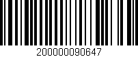 Código de barras (EAN, GTIN, SKU, ISBN): '200000090647'