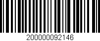 Código de barras (EAN, GTIN, SKU, ISBN): '200000092146'