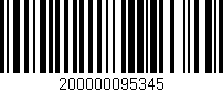 Código de barras (EAN, GTIN, SKU, ISBN): '200000095345'