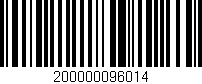 Código de barras (EAN, GTIN, SKU, ISBN): '200000096014'