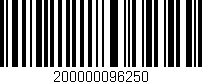Código de barras (EAN, GTIN, SKU, ISBN): '200000096250'
