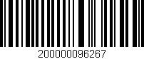 Código de barras (EAN, GTIN, SKU, ISBN): '200000096267'
