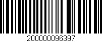 Código de barras (EAN, GTIN, SKU, ISBN): '200000096397'