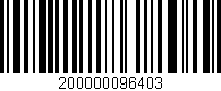 Código de barras (EAN, GTIN, SKU, ISBN): '200000096403'