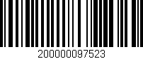 Código de barras (EAN, GTIN, SKU, ISBN): '200000097523'