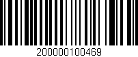 Código de barras (EAN, GTIN, SKU, ISBN): '200000100469'