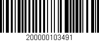 Código de barras (EAN, GTIN, SKU, ISBN): '200000103491'