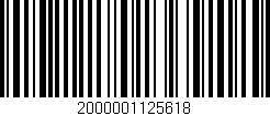 Código de barras (EAN, GTIN, SKU, ISBN): '2000001125618'
