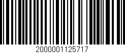 Código de barras (EAN, GTIN, SKU, ISBN): '2000001125717'