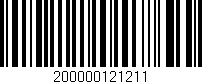 Código de barras (EAN, GTIN, SKU, ISBN): '200000121211'