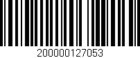 Código de barras (EAN, GTIN, SKU, ISBN): '200000127053'