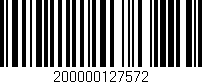 Código de barras (EAN, GTIN, SKU, ISBN): '200000127572'