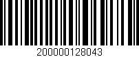 Código de barras (EAN, GTIN, SKU, ISBN): '200000128043'