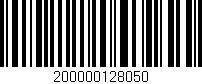 Código de barras (EAN, GTIN, SKU, ISBN): '200000128050'