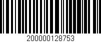 Código de barras (EAN, GTIN, SKU, ISBN): '200000128753'