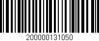 Código de barras (EAN, GTIN, SKU, ISBN): '200000131050'