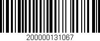 Código de barras (EAN, GTIN, SKU, ISBN): '200000131067'