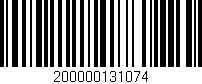 Código de barras (EAN, GTIN, SKU, ISBN): '200000131074'