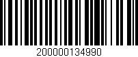 Código de barras (EAN, GTIN, SKU, ISBN): '200000134990'