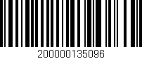 Código de barras (EAN, GTIN, SKU, ISBN): '200000135096'