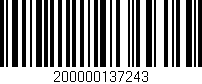 Código de barras (EAN, GTIN, SKU, ISBN): '200000137243'