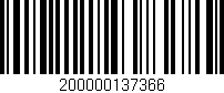 Código de barras (EAN, GTIN, SKU, ISBN): '200000137366'