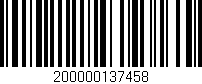 Código de barras (EAN, GTIN, SKU, ISBN): '200000137458'