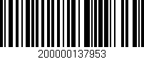 Código de barras (EAN, GTIN, SKU, ISBN): '200000137953'
