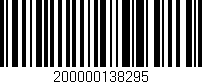 Código de barras (EAN, GTIN, SKU, ISBN): '200000138295'
