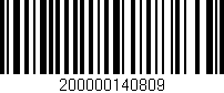 Código de barras (EAN, GTIN, SKU, ISBN): '200000140809'