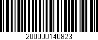 Código de barras (EAN, GTIN, SKU, ISBN): '200000140823'