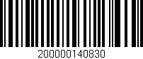 Código de barras (EAN, GTIN, SKU, ISBN): '200000140830'