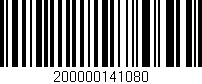 Código de barras (EAN, GTIN, SKU, ISBN): '200000141080'