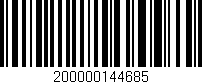 Código de barras (EAN, GTIN, SKU, ISBN): '200000144685'